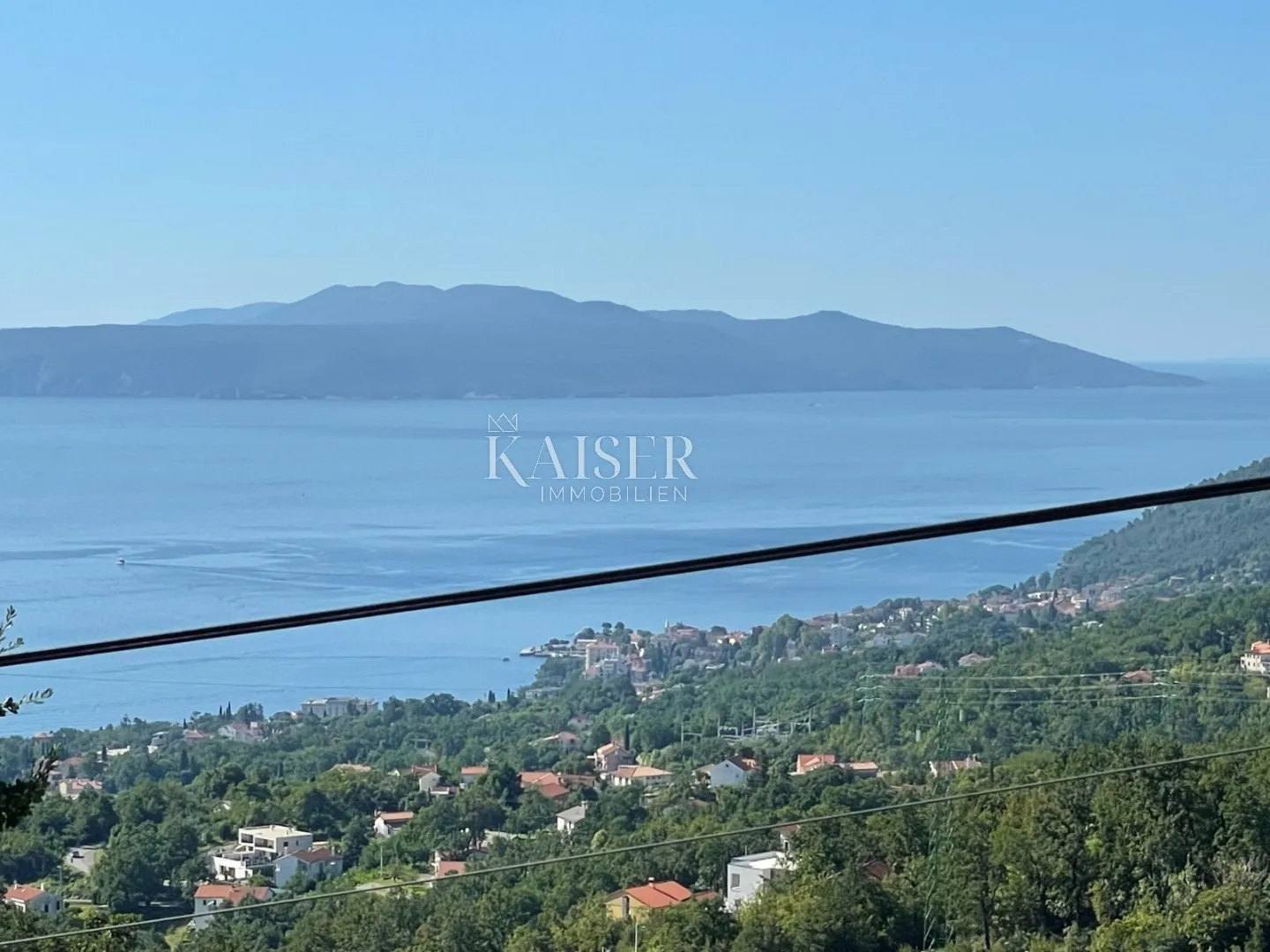 Ičići, Poljane – Građevinsko zemljište s pogledom na more - Veprinac, Opatija