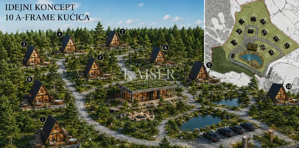 lika, ekskluzivna investicijska prilika – zemljište za premium a-frame resort - slika 2