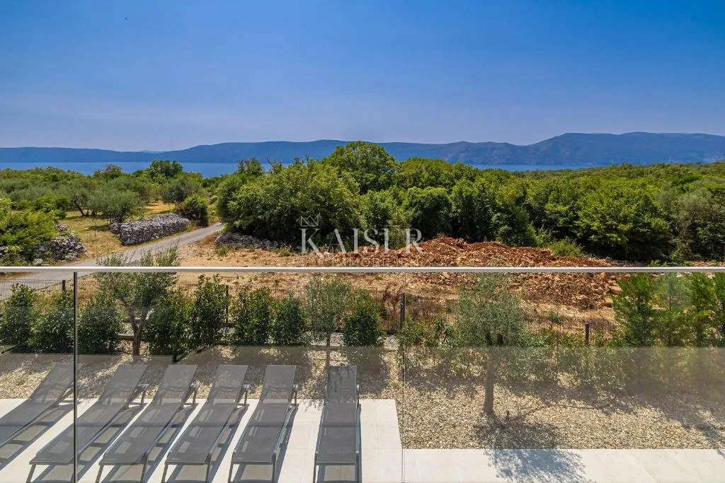 krk, okolica - luksuzna villa 199m2, pogled na more - slika 5
