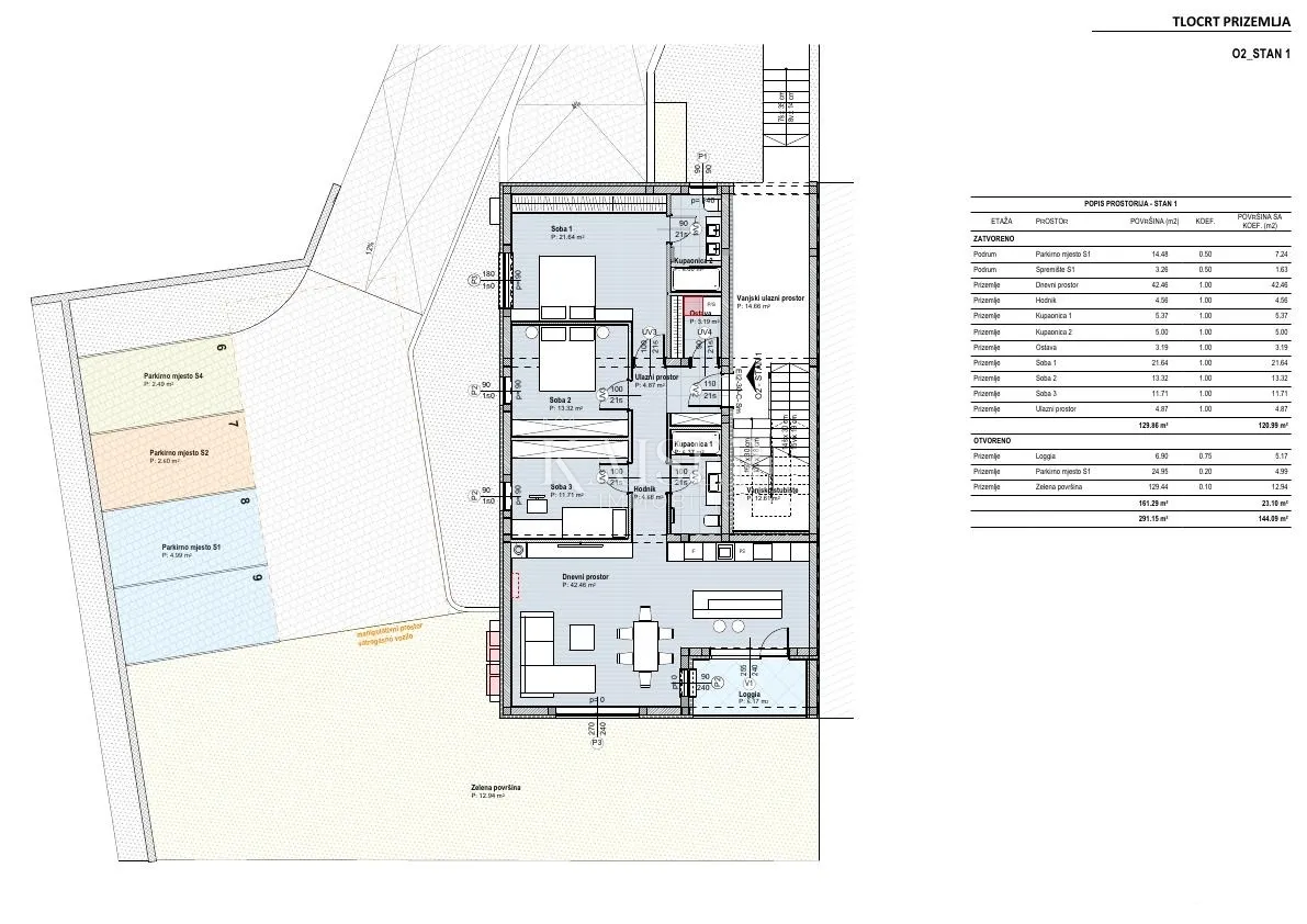 rijeka, krimeja - stan 144 m2 u prizemlju u novogradnji - slika 12