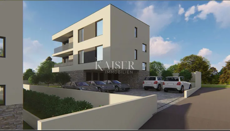 Istra, Pula- luksuzan stan 95m2, 350m od plaže Pješćane Uvale - Pješčana uvala, Medulin