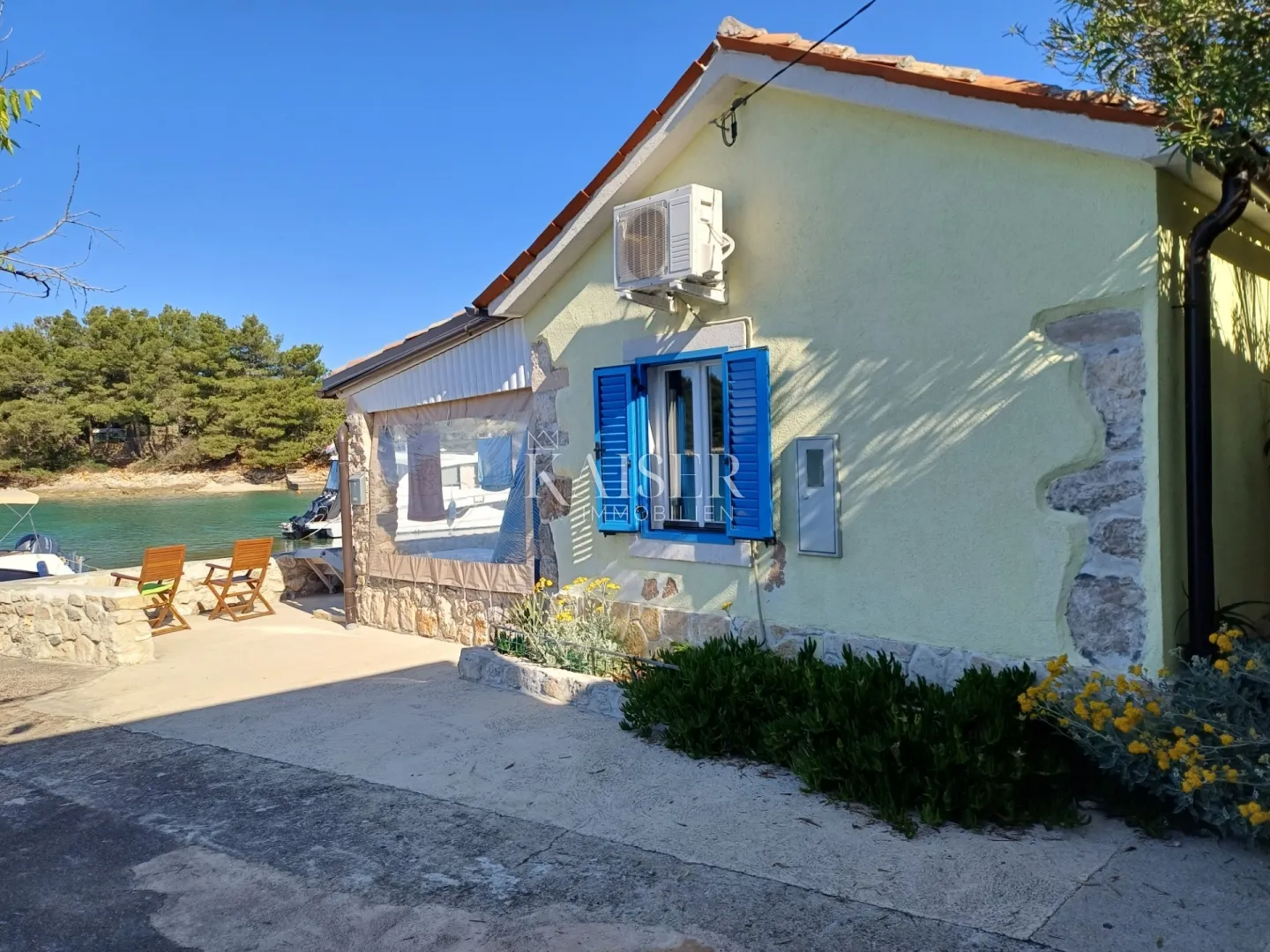 Mali Lošinj, Punta Križa - obnovljena i namještena kamena kuća prvi red do mora - Punta Križa, Mali Lošinj