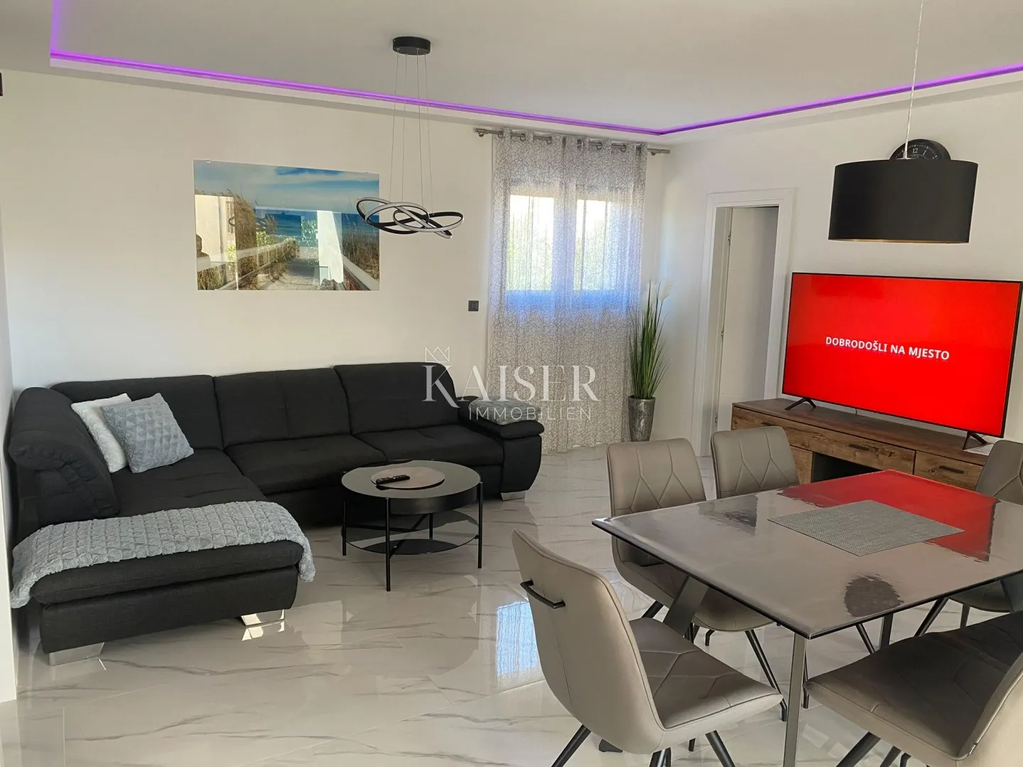 trosobni penthouse sa krovnom terasom - srima, vodice - slika 5