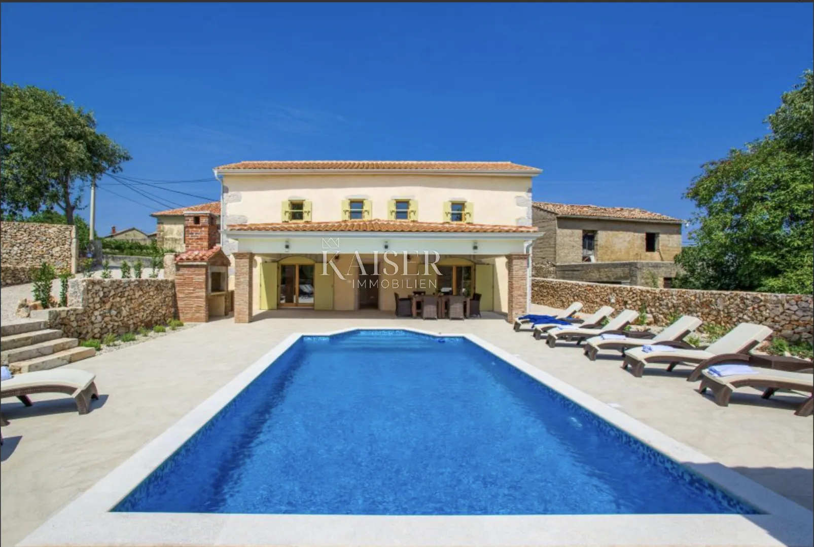 krk, garica - predivna vila 150m2 s bazenom - slika 2