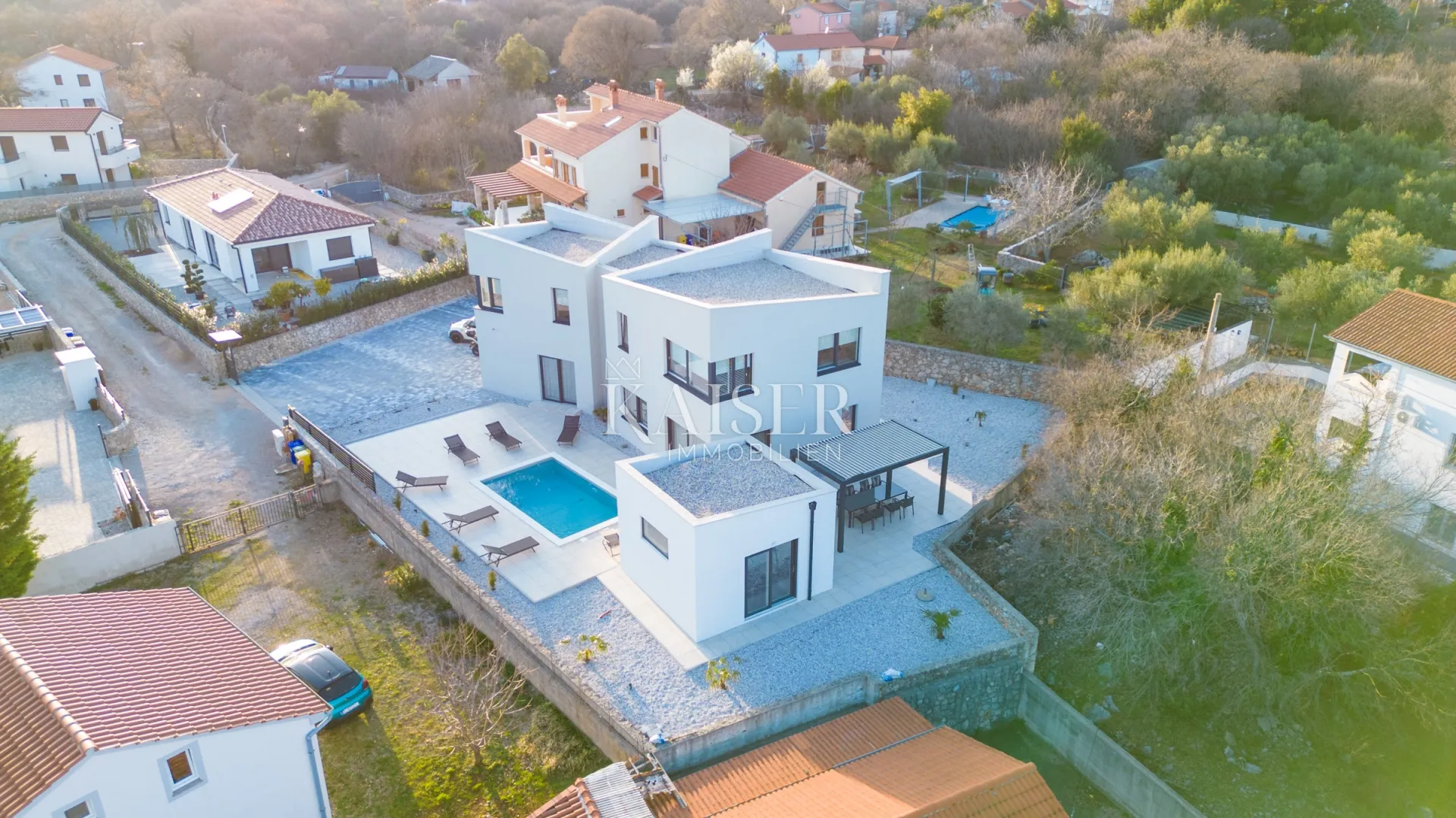 otok krk, - kornić: ekskluzivna vila sa grijanim bazenom - slika 5