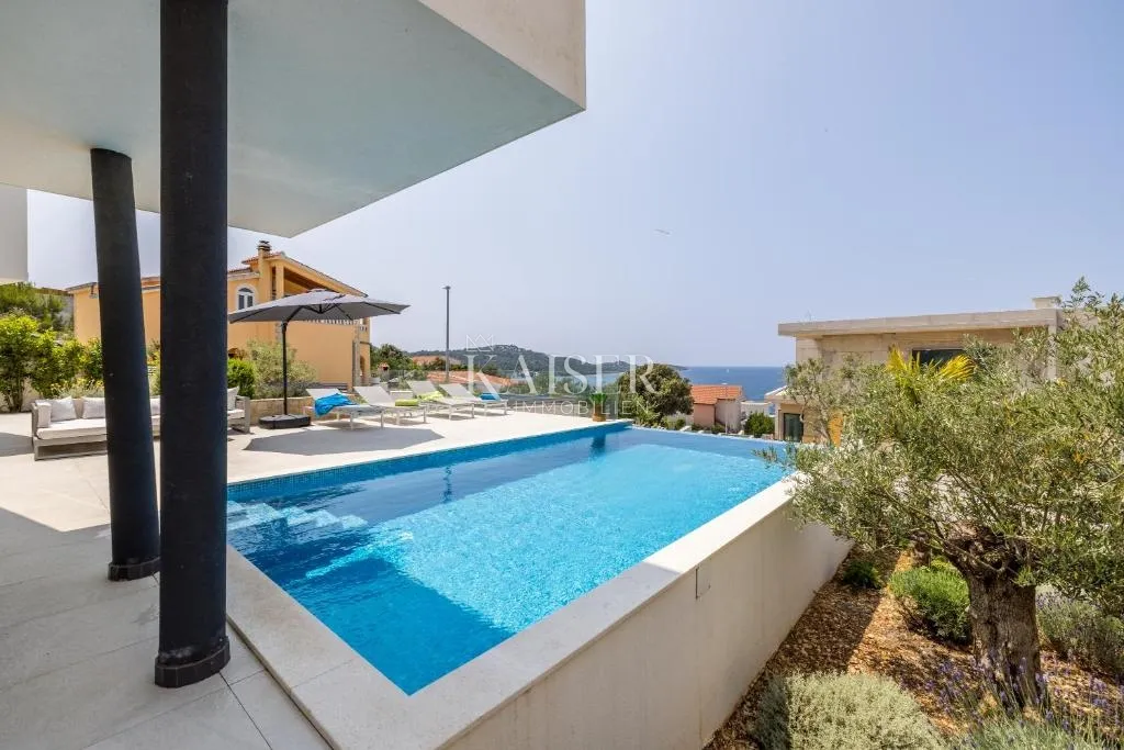 šibenik-rogoznica - moderna vila za odmor sa slikovitim pogledom na more - slika 33