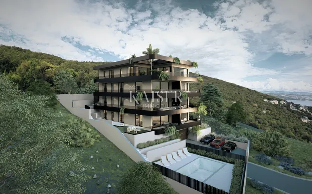opatija-ičići, ekskluzivni trosoban stan s privatnim vrtom i panoramskim pogledom na more - slika 13