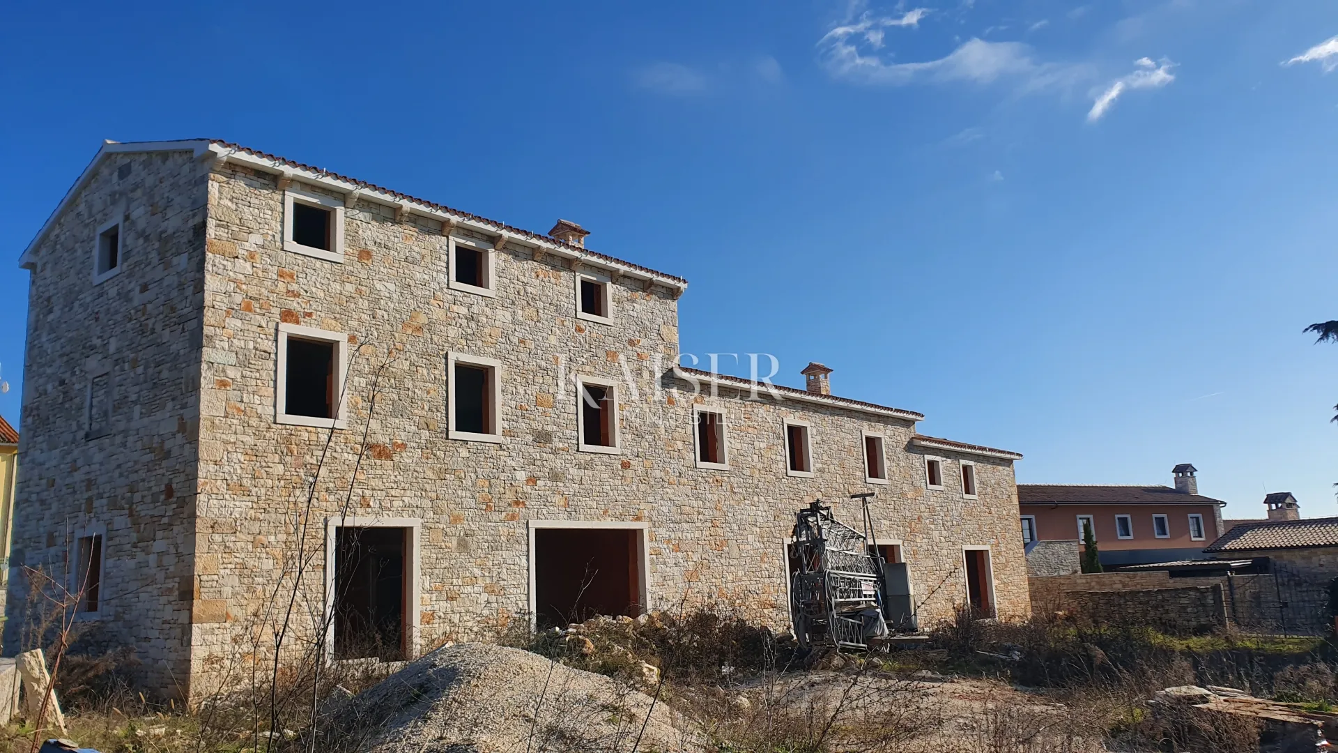 istra - lovreč, kamena roh bau vila pogled more - slika 7