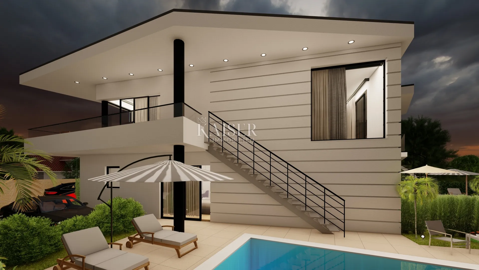 otok krk, malinska - luksuzna dvojna kuća sa privatnim bazenom 177 m2 - slika 22