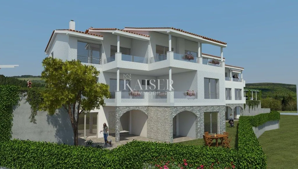 Opatija, Matulji, građevinsko zemljište s projektnom dokumentacijom,pogledom na more - Jušići, Matulji