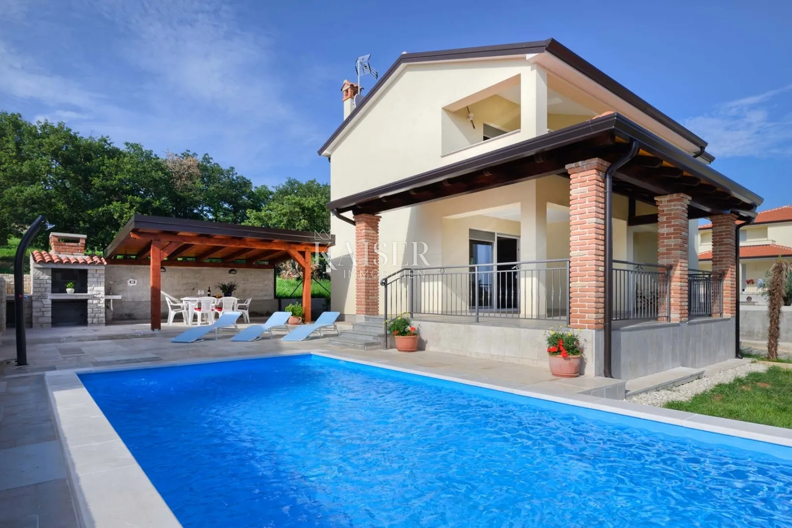 Istra - Kaštelir, vila sa bazenom pogled more 1 - Labinci, Kaštelir - Labinci