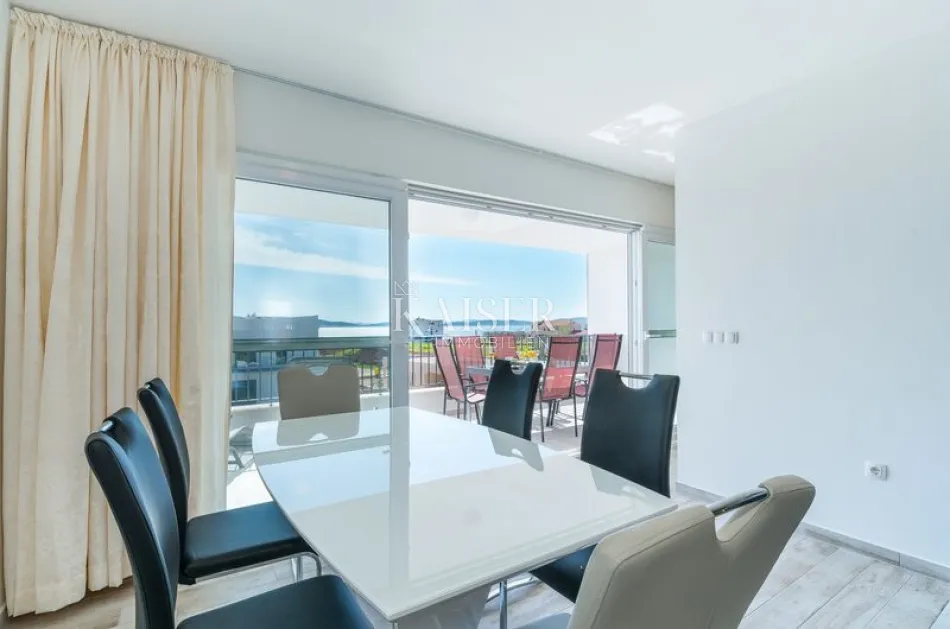 sukošan, zadar - moderan dvosoban apartman s lođom i pogledom na more - slika 10