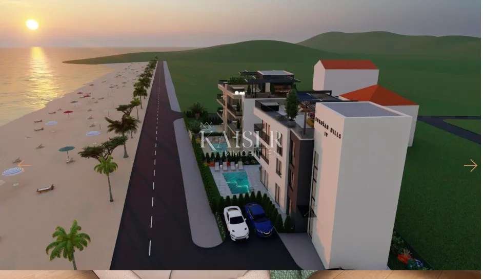 zadar, sukošan dvosoban stan s krovnom terasom - slika 7