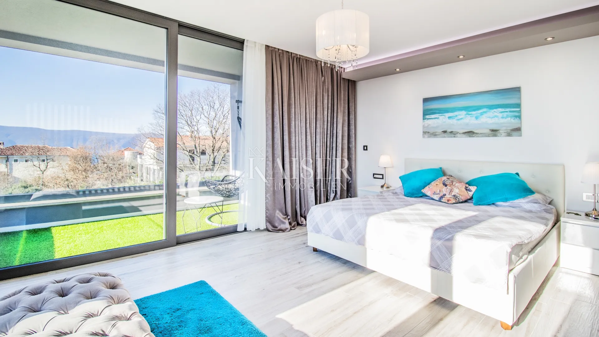 krk, okolica - prekrasna villa 185m2, pogled more - slika 20