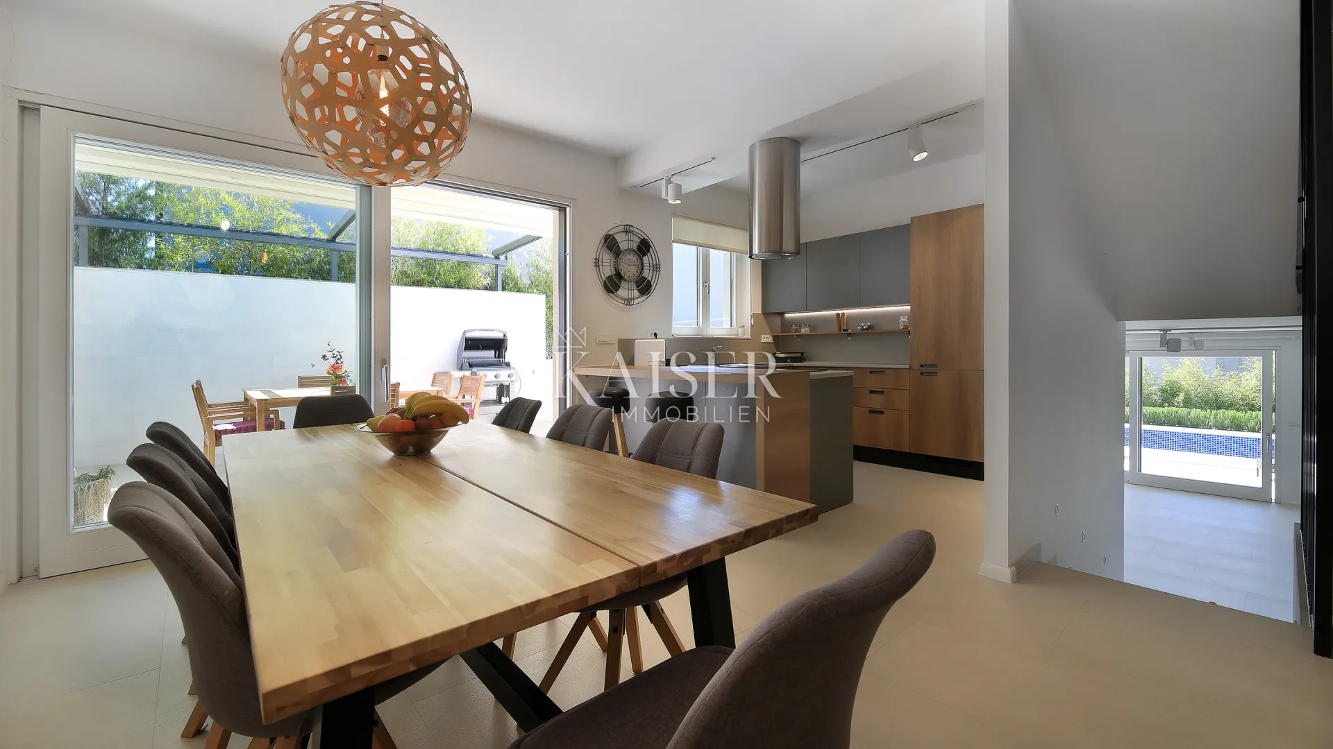 otok krk, malinska- moderna vila 200m2 s bazenom i pogledom na more - slika 4
