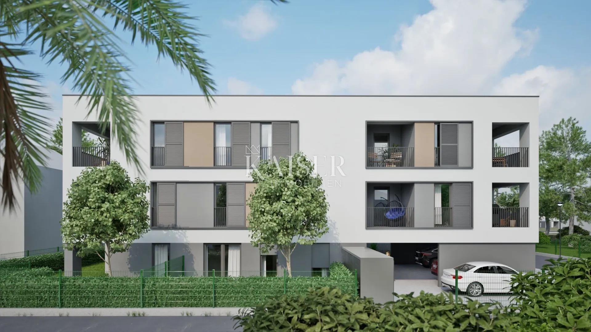 zadar, ričine, dvosobni stan, 68,12 m2, novogradnja - slika 1