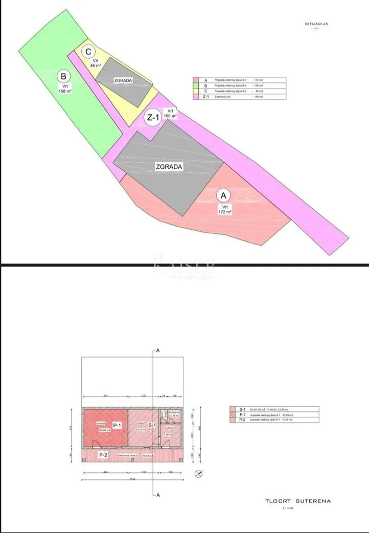 otok cres, cres - kuća sa 4 stana, 288m2, 50m od mora sa prekrasnim pogledom - slika 51