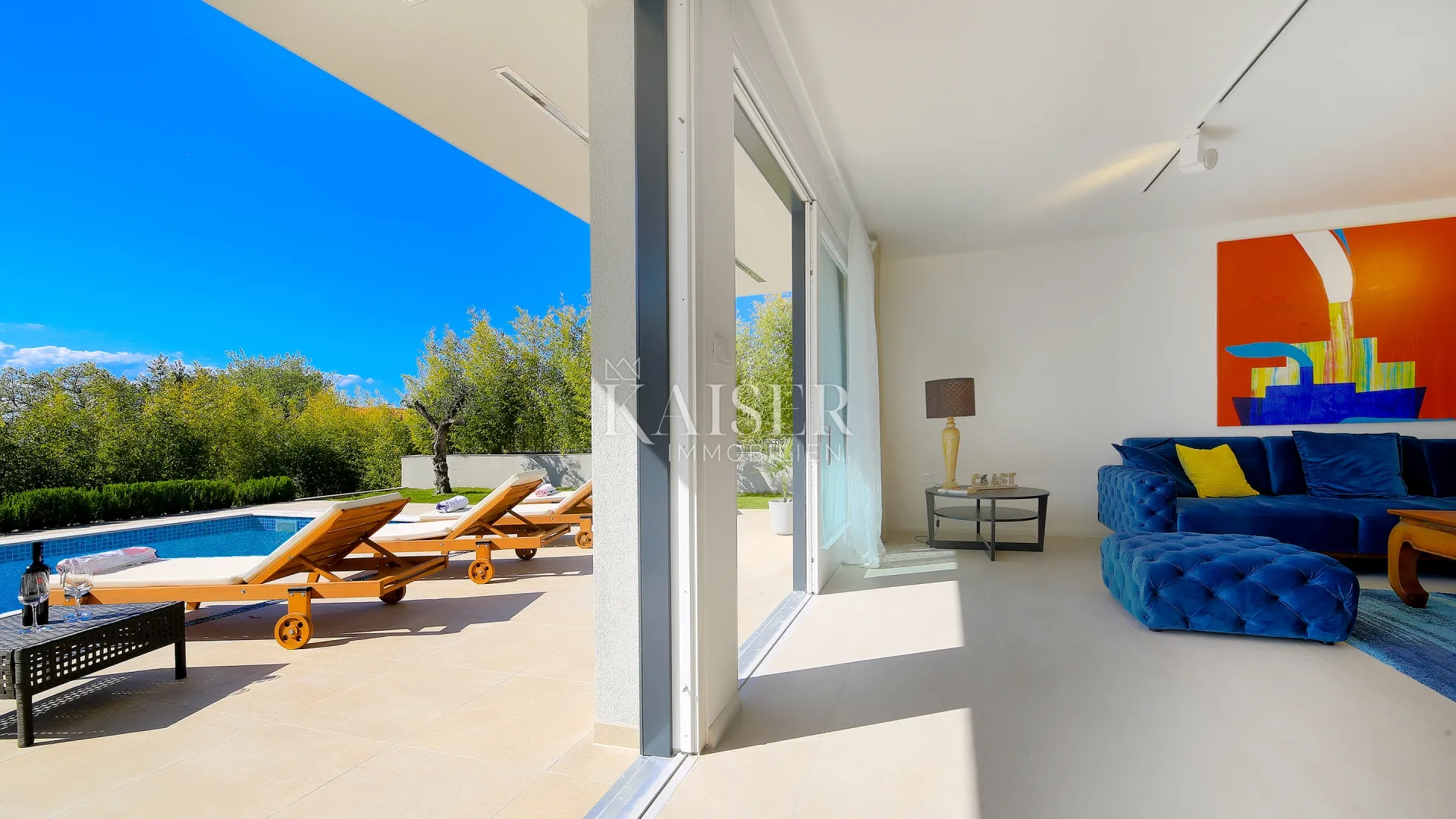 otok krk, malinska- moderna vila 200m2 s bazenom i pogledom na more - slika 12