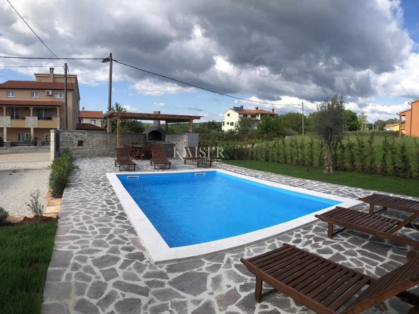 istra - poreč, kamena vila sa bazenom - slika 2