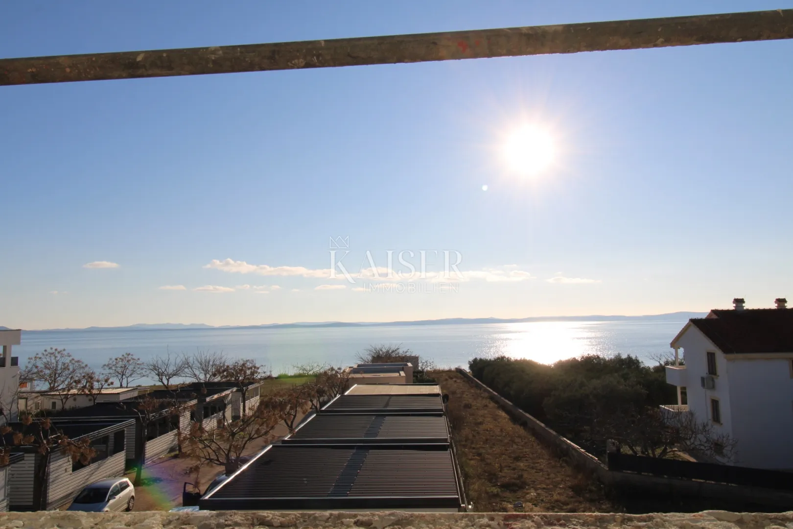 zadar, privlaka: stan na 1. katu s pogledom na more,40m od plaže - slika 6