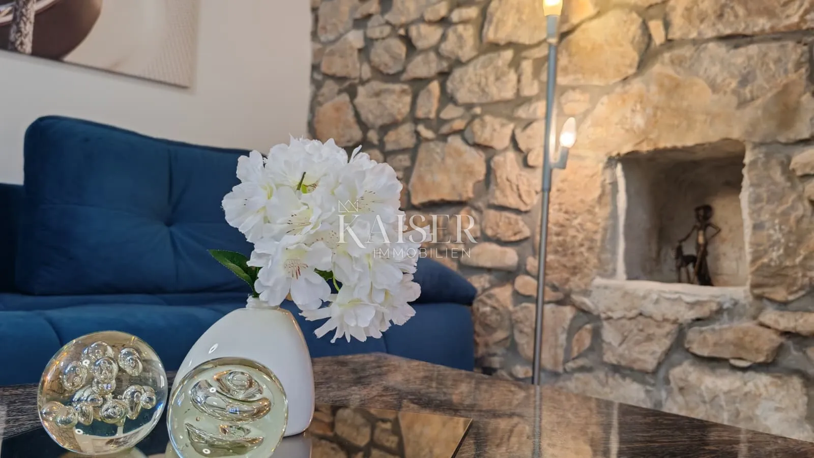 otok krk, dobrinj-renovirana kamena kuća 105m2 s bazenom - slika 4