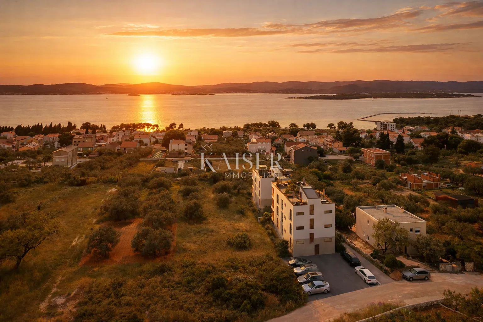 Zadar, Sveti Filip i Jakov – Zgrada 2, Apartman S5 s 2 spavaće sobe, krovnom terasom i panoramskim pogledom na more (138,90 m²)