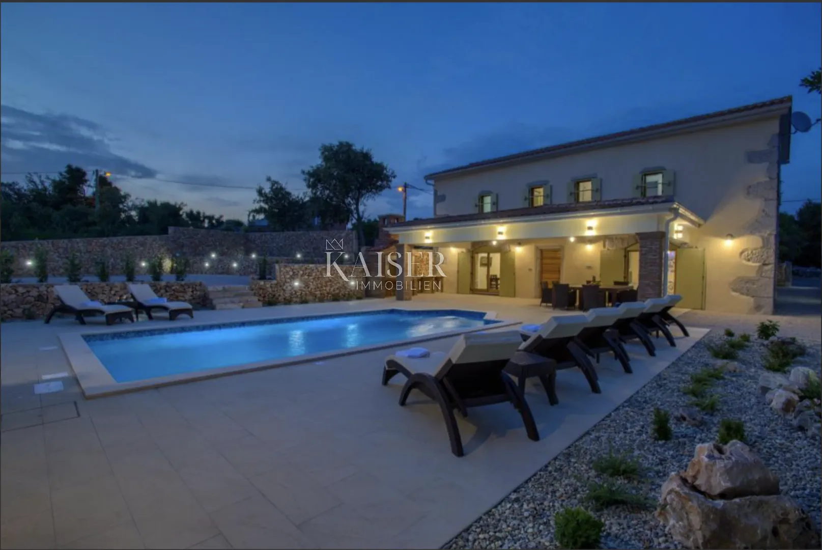 krk, garica - predivna vila 150m2 s bazenom - slika 4