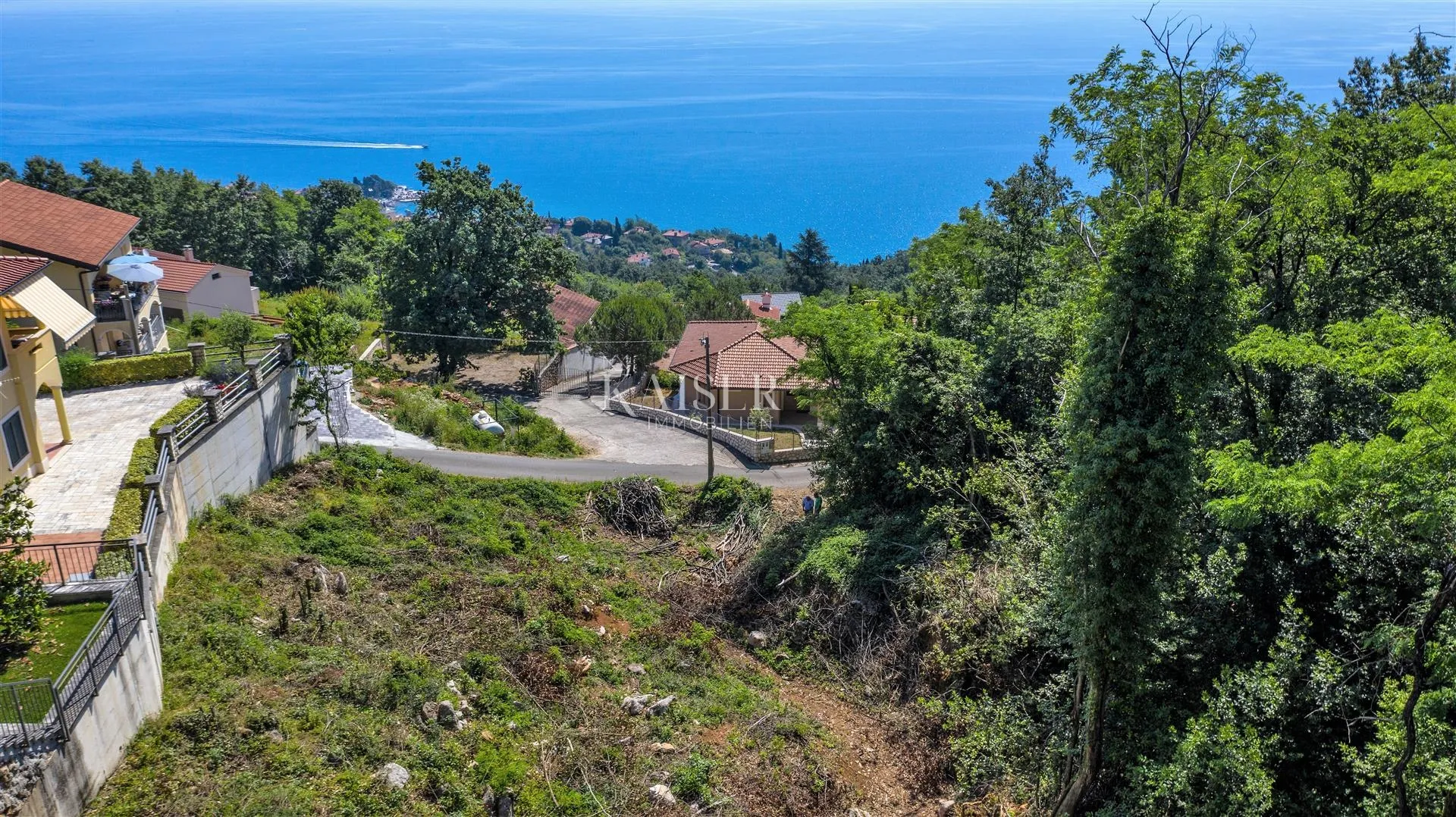 lovran, liganj- zemljište sa pogledom na more - slika 2
