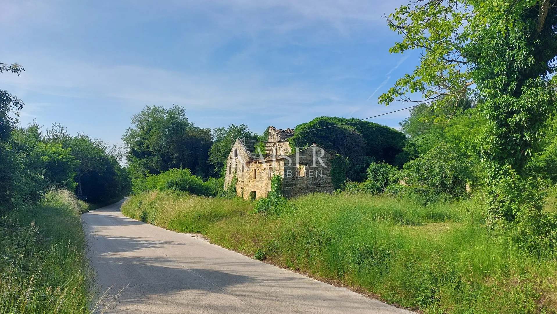 istra, grožnjan, okolica - građevinsko zemljište 1.000m2, sa ruševnim starinama - slika 12