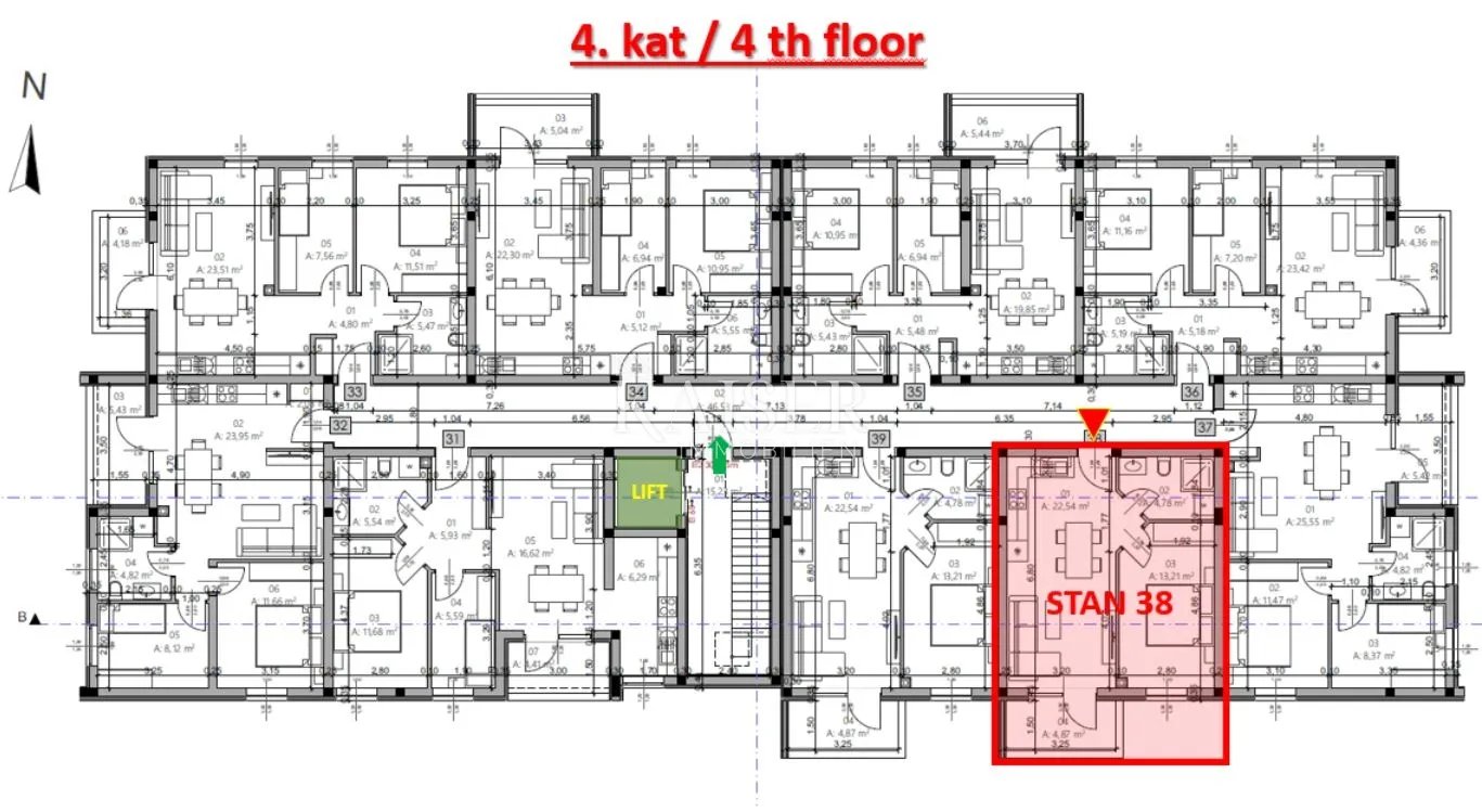 istra, pula- modern jednosoban stan 42m² s balkonom - slika 17