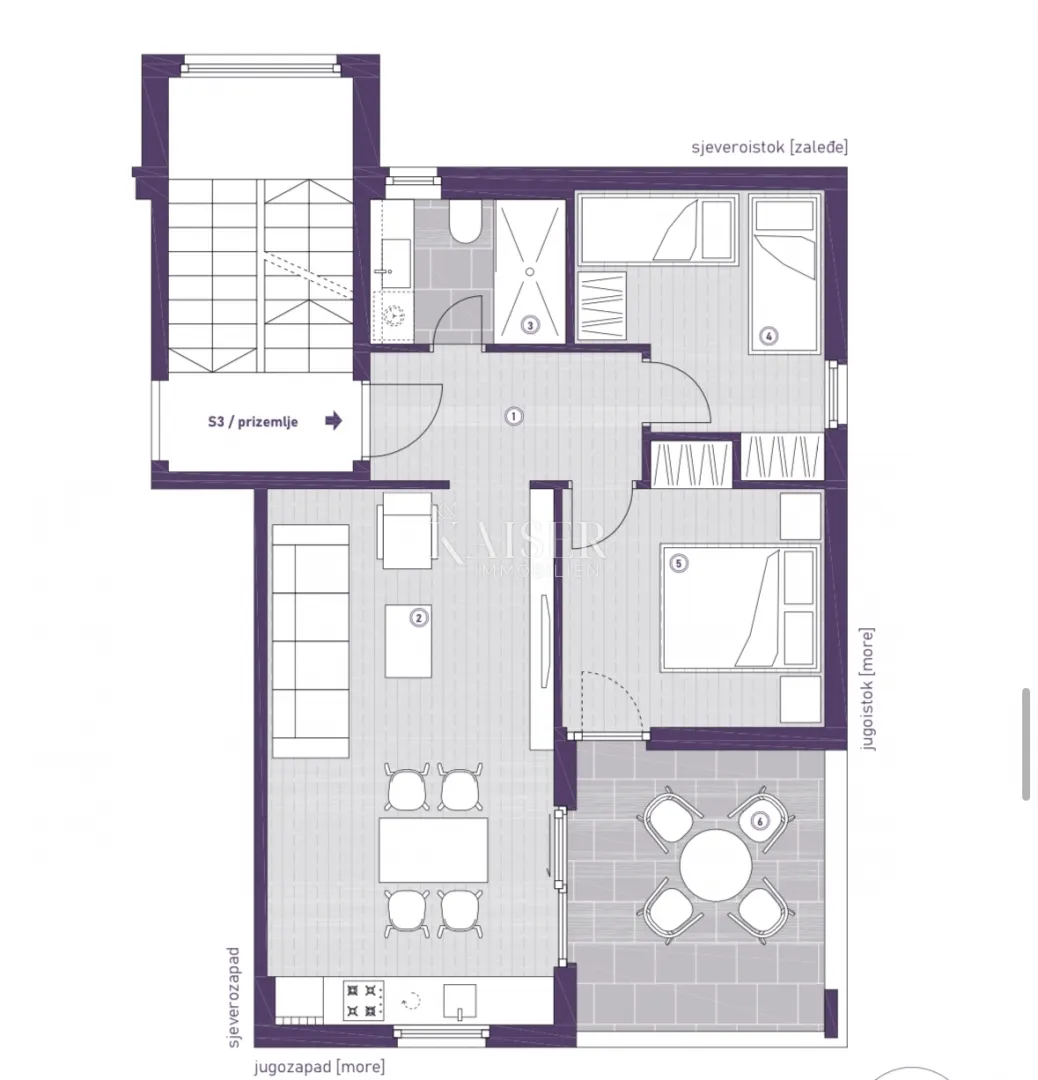 zadar, sv. petar apartman s pogledom na more - slika 6