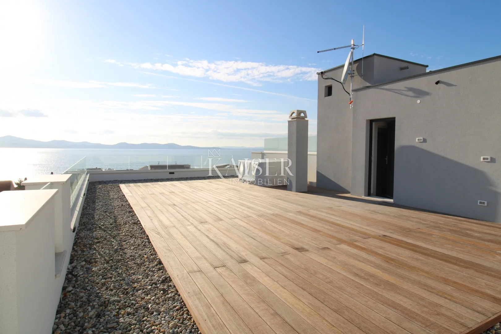 Zadar- Penthouse s krovnom terasom i pogledom na more - Diklo, Zadar