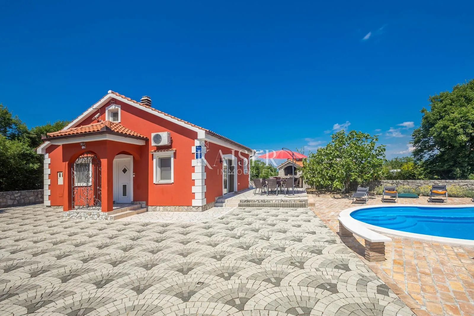 otok krk, dobrinj- kuća 120m2 s bazenom na mirnoj lokaciji - slika 31