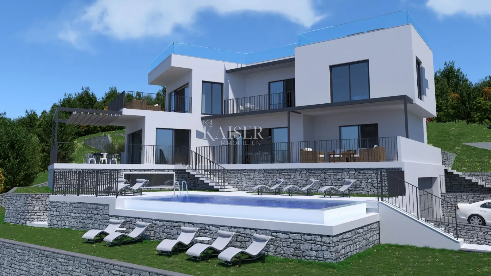 opatija, veprinac- zemljište sa otvorenim pogledom na more - slika 2
