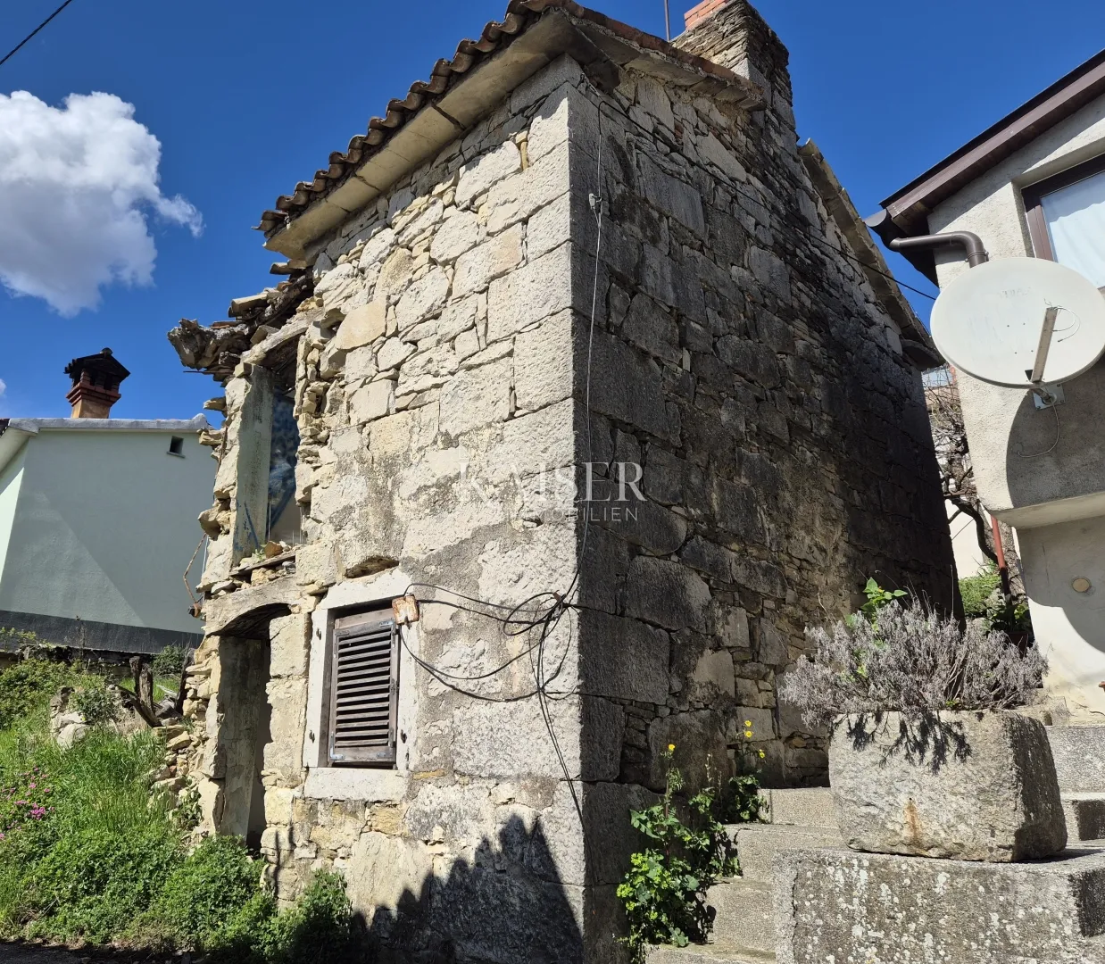 istra, buzet - kamene ruševne starine, 56m2, za obnovu - slika 6