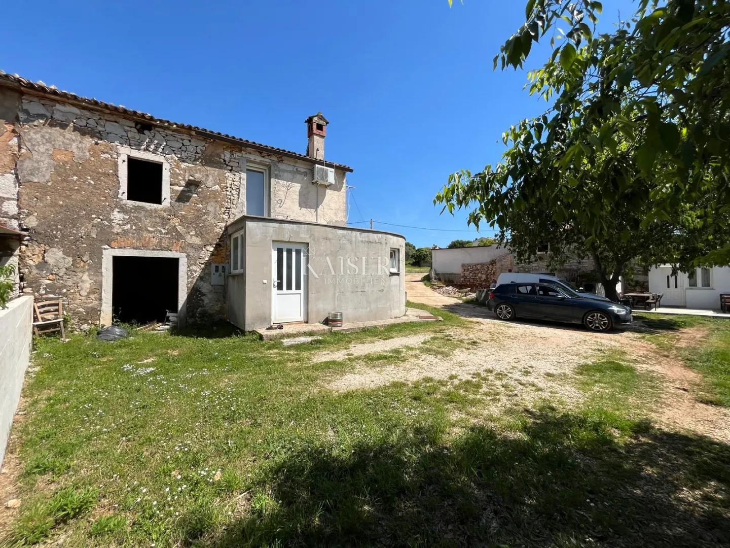 istra - poreč, kamena kuća sa okućnicom pogled more - slika 3