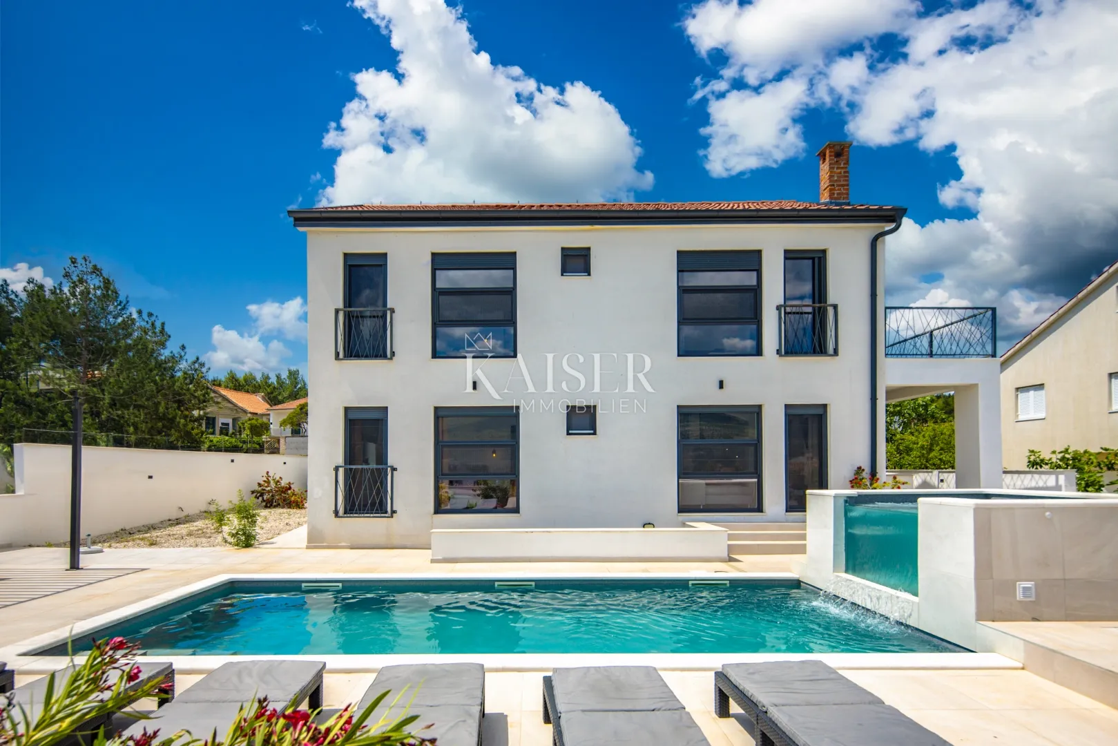 zadar – pridraga, moderna vila s bazenom i jacuzzi zonom, 300 m od mora - slika 46