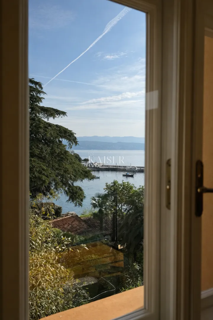 opatija, lovran – stan u prvom redu do mora, balkon s panoramskim pogledom, direktan pristup moru - slika 5