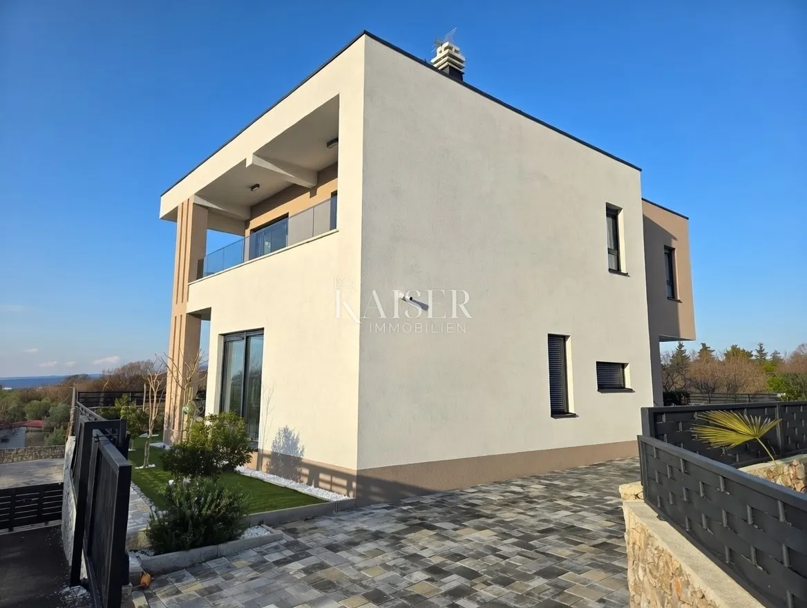 krk, kornić - moderna villa sa pogledom na more - slika 22