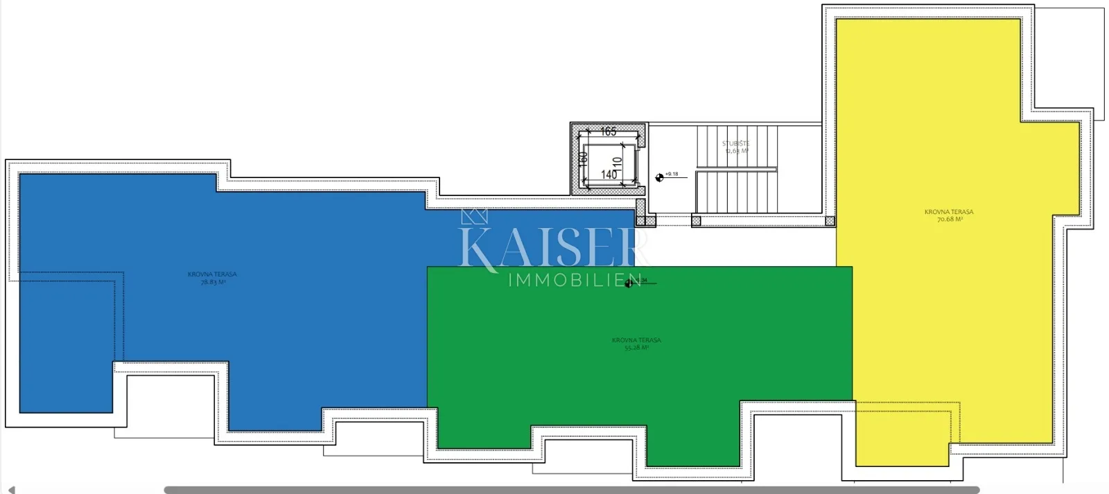 zadar-sv.petar- penthouse sa krovnom terasom i pogledom na more - slika 11