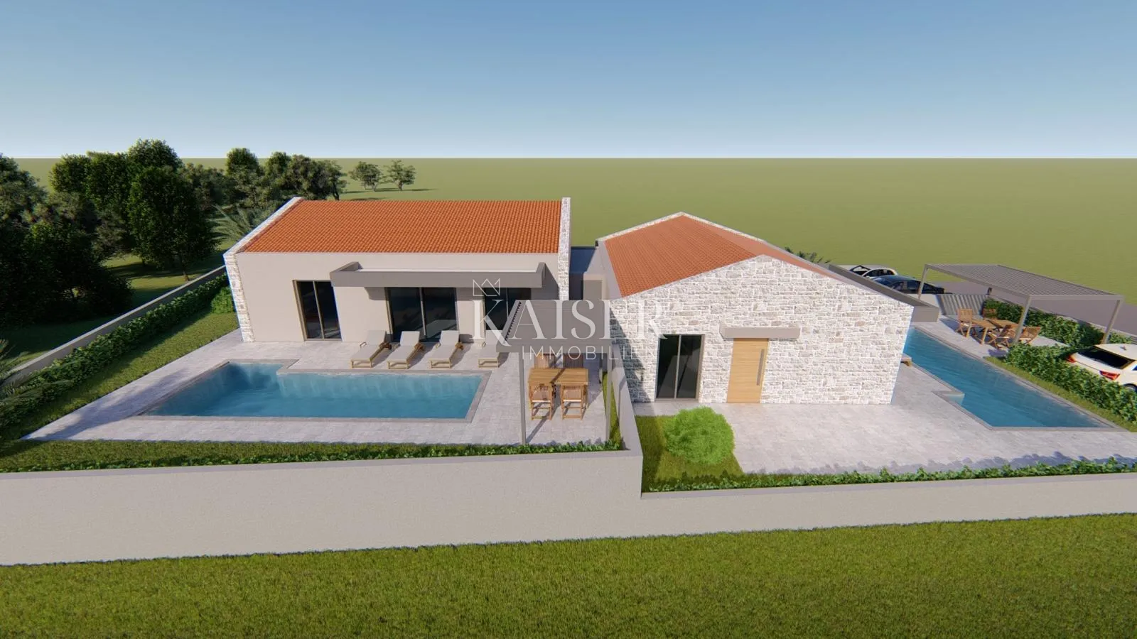 istra, vižinada - dvojna kuća s bazenom - slika 10