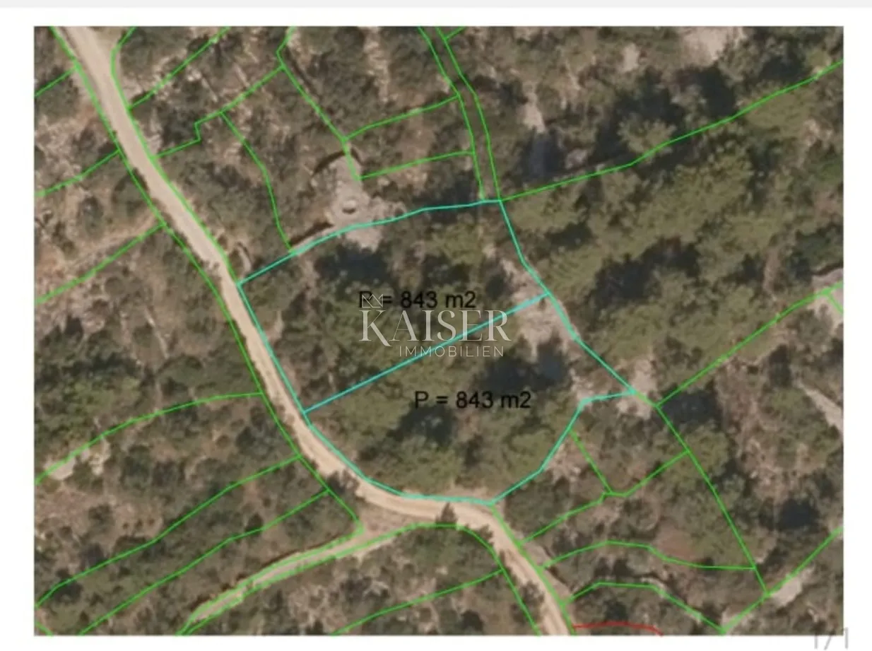 ugljan, kukljica, građevinsko zemljište 1686 m2, 150 m od mora s pogledom na zadarski kanal - slika 5