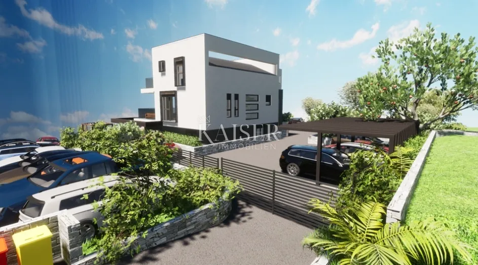 punat - luksuzni apartman 126m2, pogled more, okućnica - slika 5