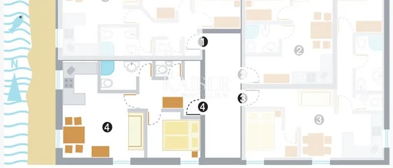 istra, rovinj- ekskluzivan stan 40m2 uz more - slika 14