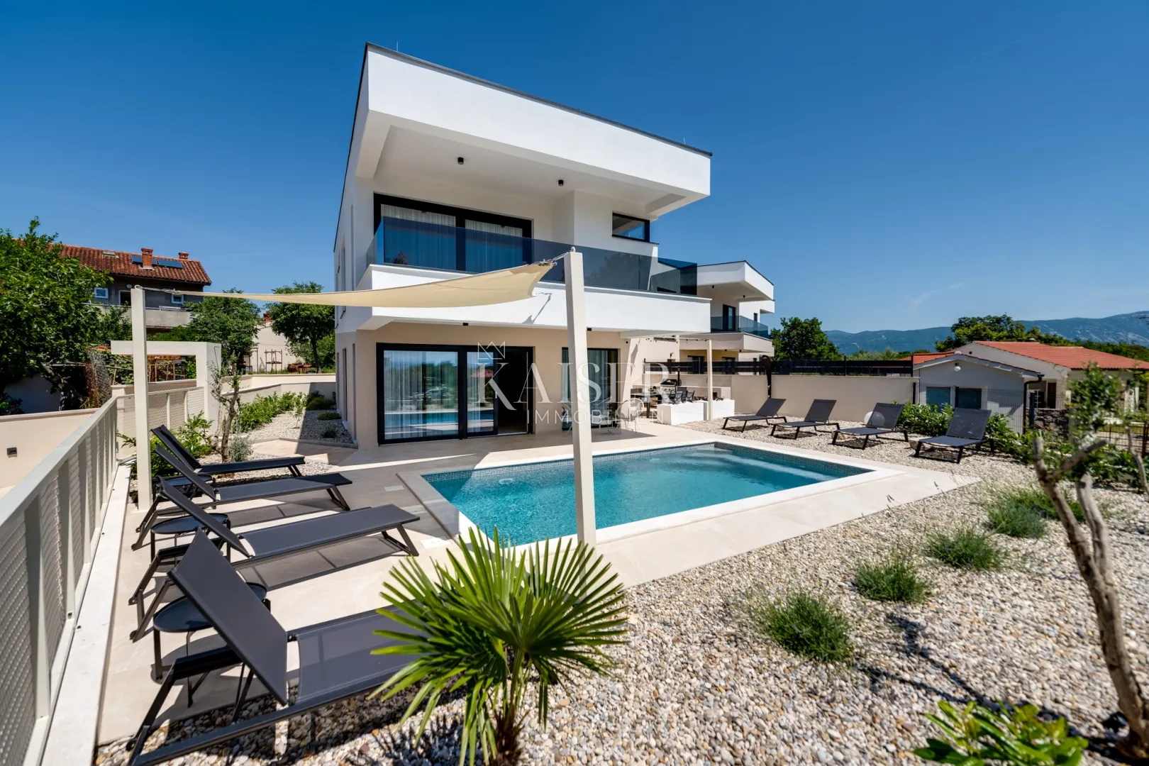 otok krk, omišalj - luksuzna dvojna kuća 195m2 - slika 5