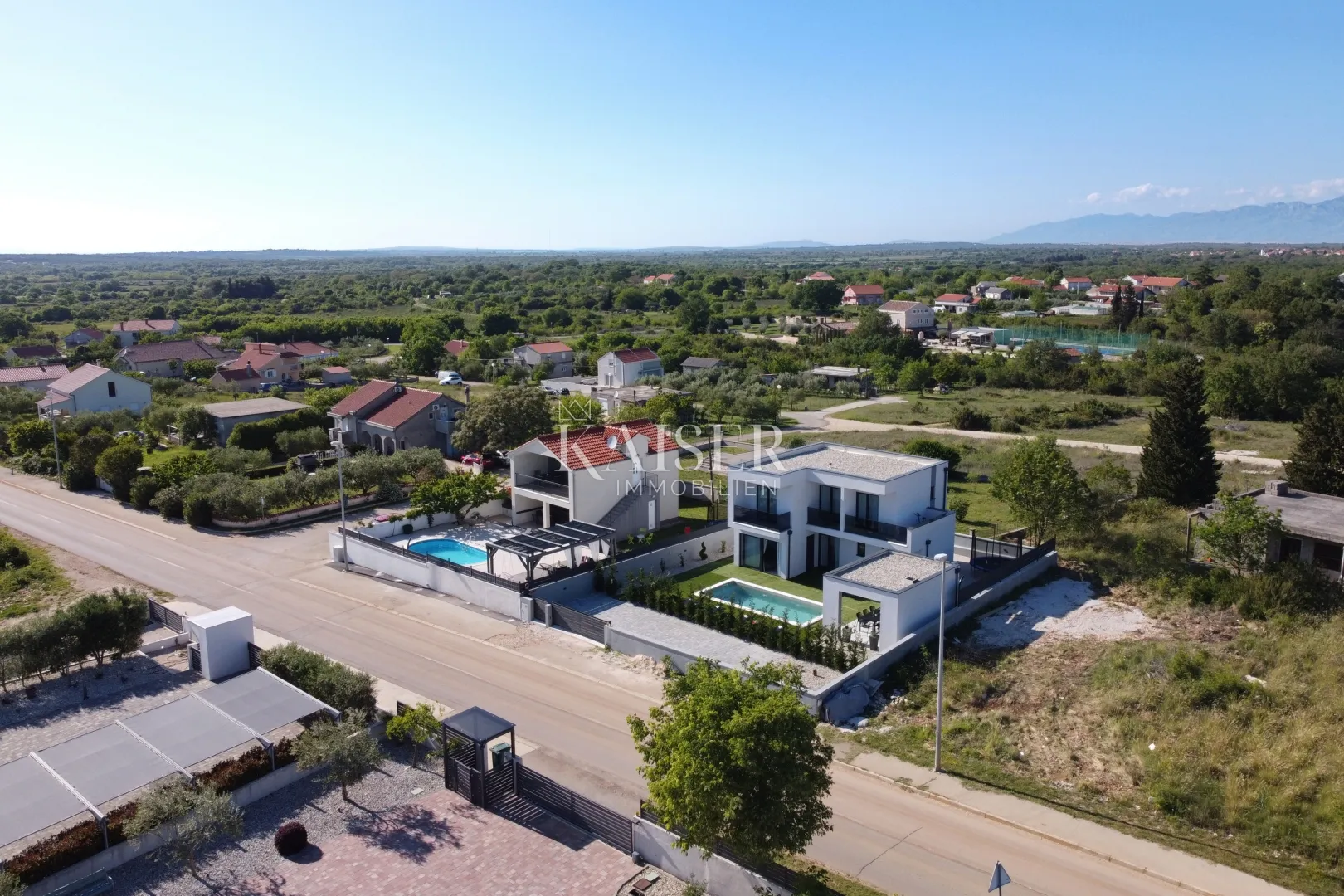 zadar, nin, moderna vila sa grijanim bazenom. - slika 7