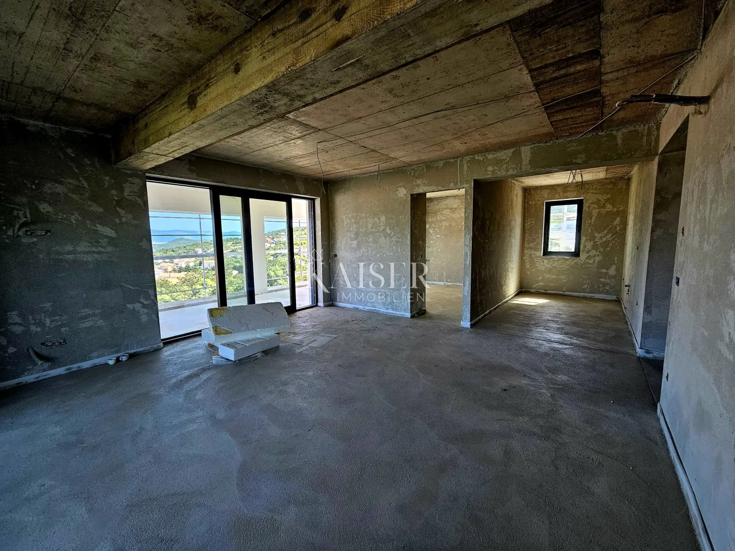 otok krk, vrbnik - apartman 168m2, pogled more - slika 2