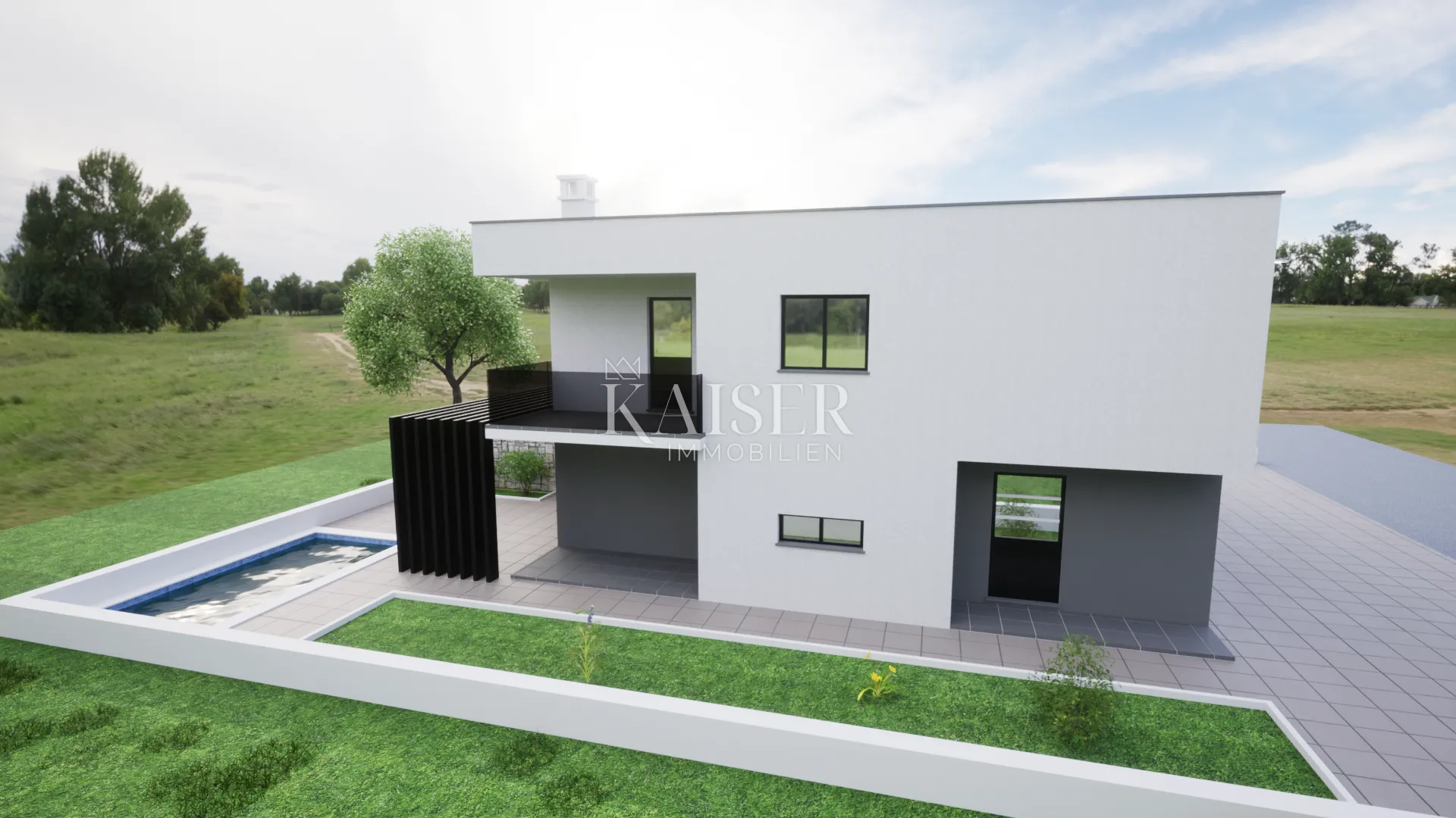 istra, umag okolica - dvojna kuća: dvoetažni stan sa bazenom; 120m2 - slika 11