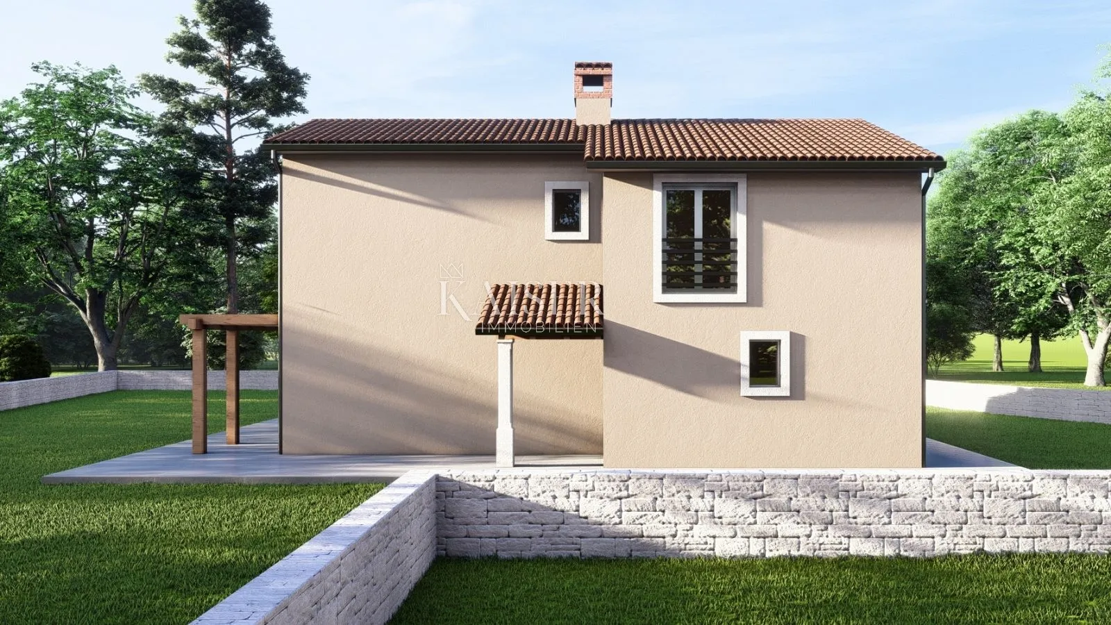 istra - barban samostojeća vila sa bazenom 1 - slika 5