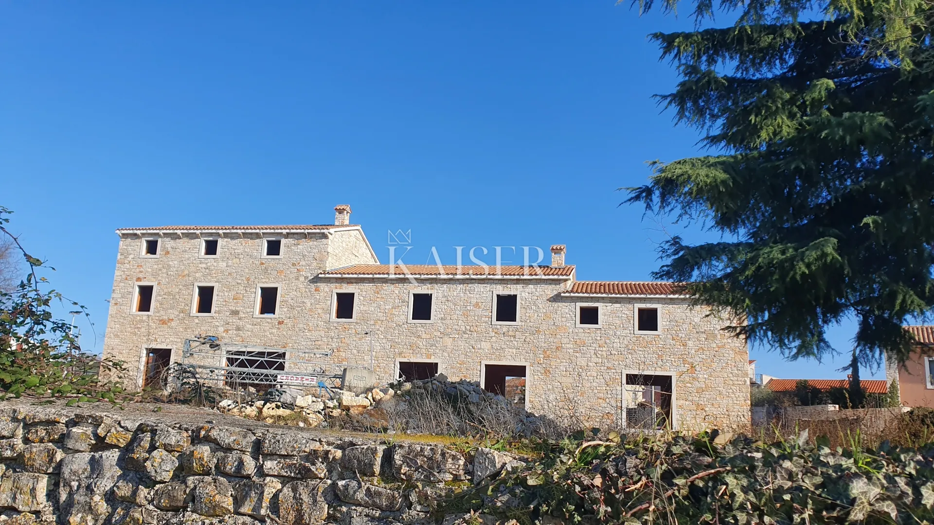 istra - lovreč, kamena roh bau vila pogled more - slika 6